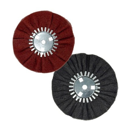 Renegade Products Usa 9 Inch Ultra-Fine and Very Fine Satin Airway Buffing Wheel, Combo Pack, 5/8" Center Plate FSA9X3X5/8COMBOPACK