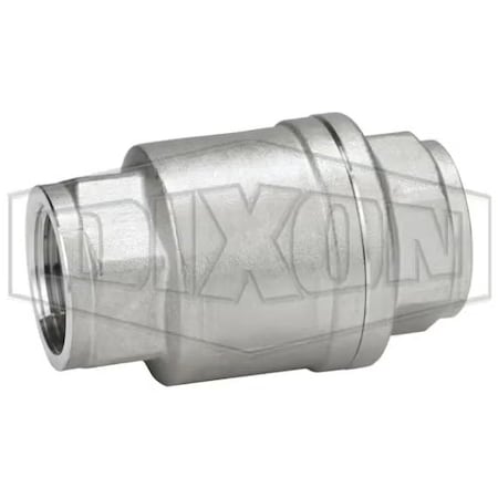 Dixon Check Valve, 3/4 in, FNPT, 316 SSss Steel Body SSCVIL075