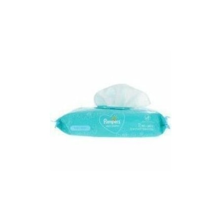 Proctgambl PAMPERS, COMPLETE CLEAN BABY WIPES, 1-PLY, BABY FRESH, 72 WIPES/PACK, 8PK 75536