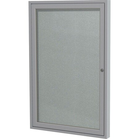 Ghent Enclosed Vinyl Bulletin Board 36x30", Satin PA13630VX-193