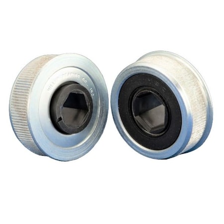 Miller Bearing Conveyor Bearing, Flanged Semi-Precision Heavy Duty, Carbon Steel, 0.25 in Bore Dia., Round Bore FR-2265-11HVRDS-G