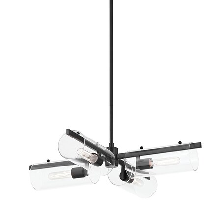 Mitzi Ariel 4 Light Chandelier 10.75 In. Soft Black H326804-SBK