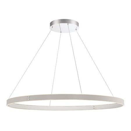 Eurofase Verdura Modern Integrated LED Indoor Chandelier, 1-Light, Round, Dimmable, Grey/White 43898-039