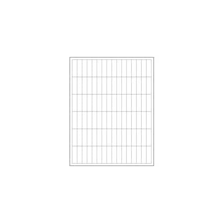 Bubblefast 1/2 x 1 3/4'' White Rectangle Laser Labels-96 Labels per Sheet BFLL103