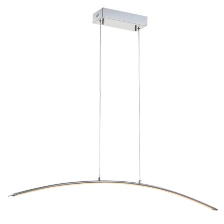 Jonathan Y Roxanna 41.5" Dimmable Adjustable Integrated LED Metal Linear Pendant, Chrome JYL7012A
