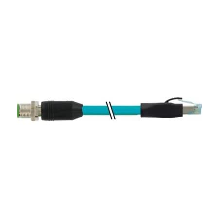 Murrelektronik Cordset, Turquoise Cable Jacket, 5 m L 7700-51101-S4X0500