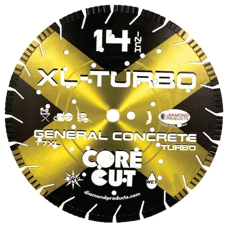 Diamond XL-Turbo High Speed Blade W/Air Holes 16" X .125" X 1" 20161