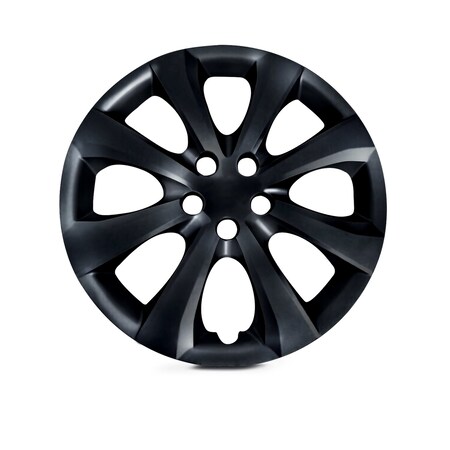 Altertrim 2009-2024 Toyota Corolla 16 in Hubcaps Wheel Rims Cover+ Compatible With Steel Whls, (Blk Lacq), 4PK CHB-5112-BL-16
