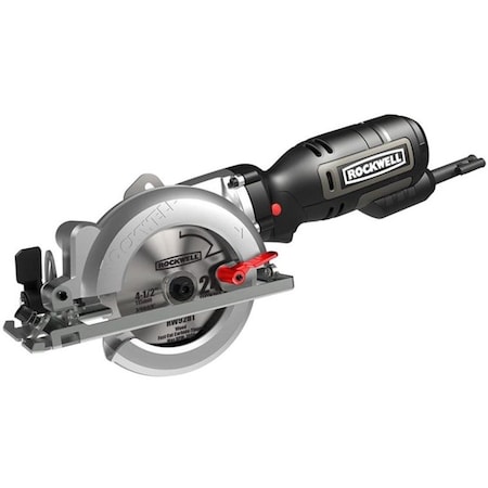 Rockwell ROCKWELL RK3441K Circular Saw, 120 V, 5 A, 4-1/8 in Dia Blade, Metal RK3441K
