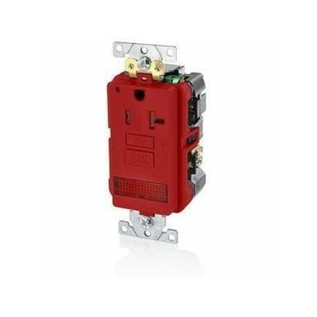 Leviton SmartlockPro GFCI 20A TR Pilot Red GFPL2-PLR