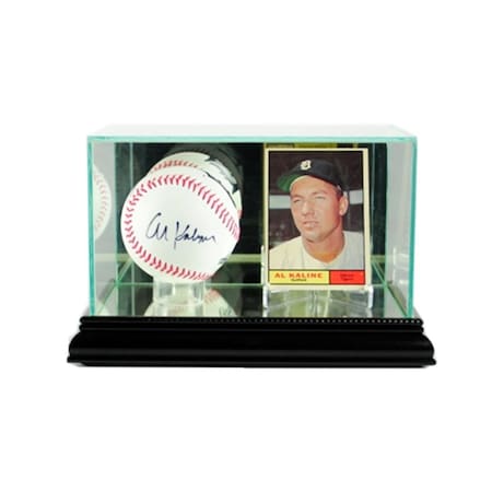 Perfect Cases Card and Baseball Display Case, Black PE392739