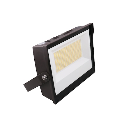 Maxlite SLIM FLOOD, 140W 120-277V, WIDE, WATTAGE/CCT SELECTABLE, BRONZE, YOKE MOUNT, PHOTOCELL MSF140UW-WCSBYPC
