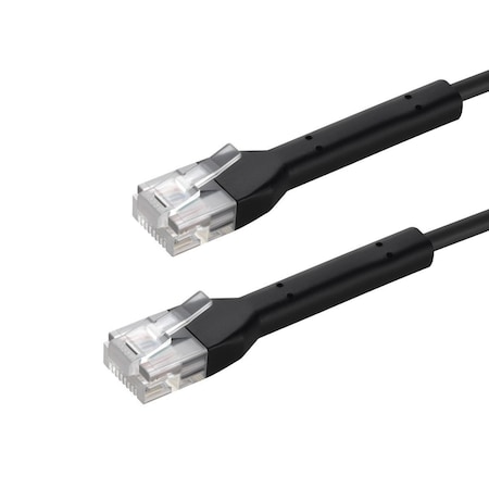Monoprice Cat6A Ethernet Patch Cable - Bendable, UTP, 28AWG, 5ft, Black 48464