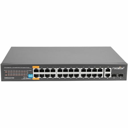 Rocstor SOLIDCONNECT SC28 24-PORT POE+ GIGABIT U Y10S008-B1