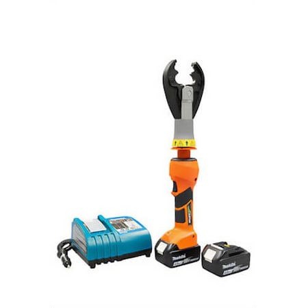 Greenlee In-Line Style Insulated Crimper with CJD3BG Head, 12000 lb Crimping, Li-Ion Battery, 19 in OAL EK425VXDBG12