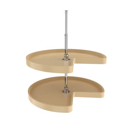 Rev-A-Shelf Plastic; Steel, Almond, 28 in W, 26 in H, 28 in D 6472-28-15-52