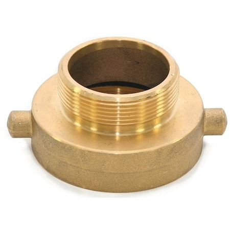 Abbott Rubber ABBOTT RUBBER JBHA-075 Hydrant Adapter, 2-1/2 x 3/4 in NST x GHT, Brass JBHA-075