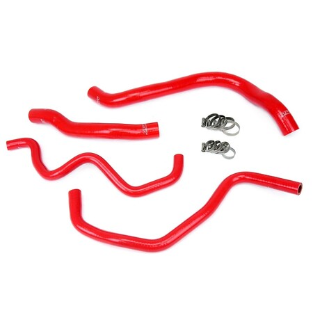 Hps Performance High Temp Reinforced Silicone Radiator and Heater Coolant Hose Kit, Red, 57-1390-RED