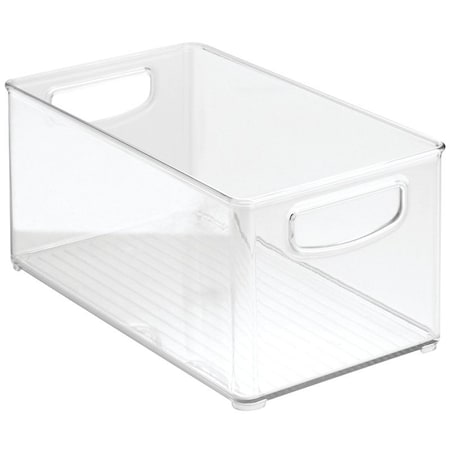 Idesign Stackable Kitchen Bin, Plastic, Clear, 6 in W, 5 in H, 10 in L 64530