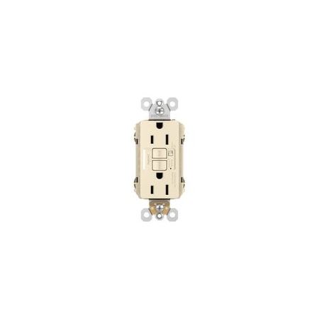 Pass & Seymour Spec Grade Tamper-Resistant GFCI Receptacle, 15A, Light Almond 1595-TRALA