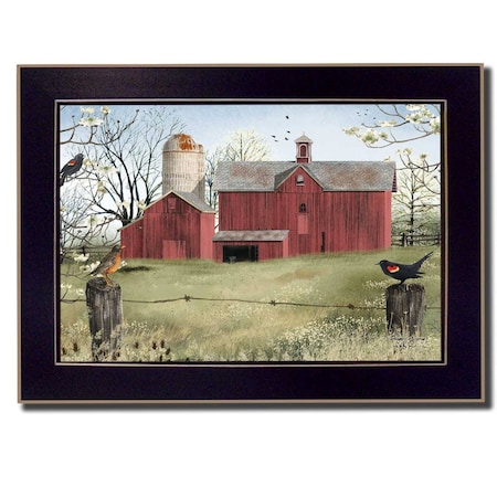 Homeroots Harbingers of Spring 3 Black Framed Print Wall Art 404366
