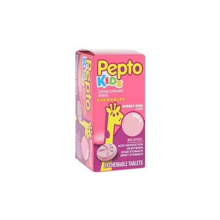 Pepto-Bismol Pepto Bismol Child Chewable Tablets, 400mg, Bubble Gum, 24PK 37000049024