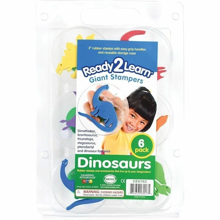 Ready 2 Learn Giant Stampers, Dinosaurs, 6 Pieces, PK2 CE6763