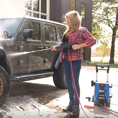 A.R. Blue Clean 2100 psi 1.7 GPM Cold Water Electric Pressure Washer BC383HSB