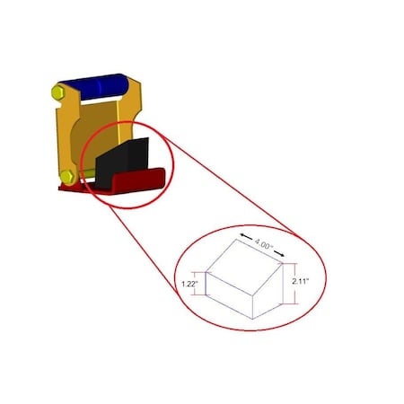 Adnik Used With Accu-Slide Slide Out System, Block Type, 4 Inch F854734