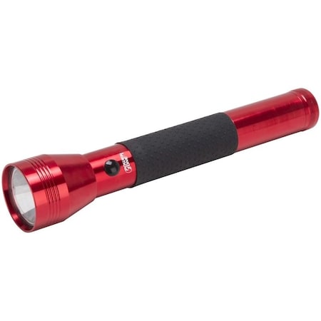 Powerzone Flashlight, D Battery, D Battery, LED Lamp, 300 Lumens, 210 m Beam Distance, 6 hrs Run Time, Red 12164