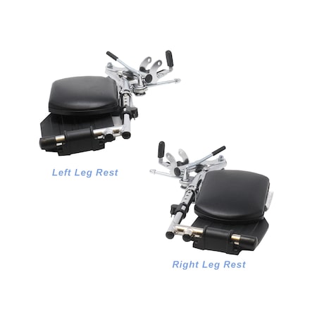 Invacare Hme Camlock Elevated Leg Rest Assembly, Hemi, 16" Width, 1 3/8" 115665