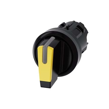 Siemens Selector switch, illuminable, 22 mm, round, plastic, yellow 3SU1002-2BN30-0AA0-ZY15