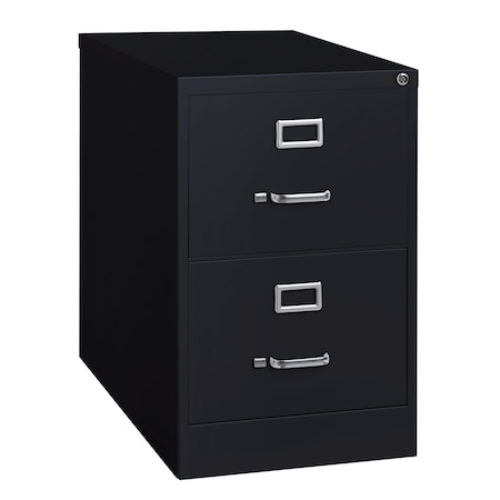 Hirsh 18" W 2 Drawer Vertical File Cabinet, Black, Legal 14419