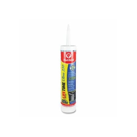 Red Devil Lifetime Ultra 230 Premium Sealant, 10.1 oz, Cartridge, Gray, 12PK 630-077050