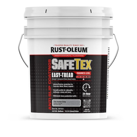 Rust-Oleum Epoxy Coating, Gray, 4 gal, Pail 397834