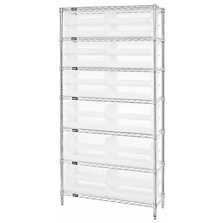 Betterbeds 7-Tier Complete Wire Shelving System - 12 x 36 BE1136967