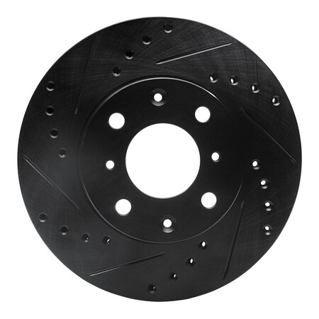 Dynamic Friction Co DFC Brake Rotor - Drilled and Slotted - Black 633-59012L