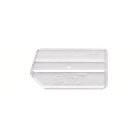 Quantum Storage Systems Plastic Bin Divider, Clear, 4 in L, 2 in H, 6 PK DUS210CL