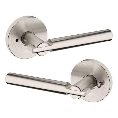 Baldwin Baldwin Preconfigured 5161 Lever with 5146 Rose Privacy Lock with 2-3/8in Backset and Full Lip 5161056PRIV