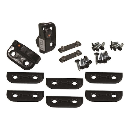 Strybuc Industries Black Dual Action Single/Double Hung Or Sliding Plastic WOCD Window Opening Control Device, 2PK 50-2007B