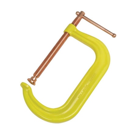 Williams 10 in Drop Forged C-Clamps Yellow Copper Plated Screw JHW20010
