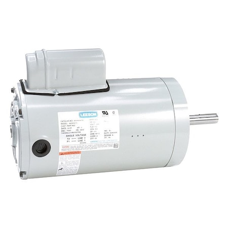 Leeson Farm Duty Motor, Permanent Split Capacitor, 1 HP, 230V AC, 825 Nameplate RPM, 56CZ Frame A009644.00
