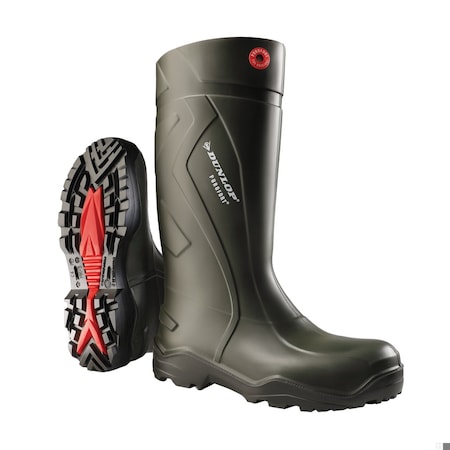 Dunlop RubberBoot, 7D, Knee, Black;DarkGreen, PR D760933.40