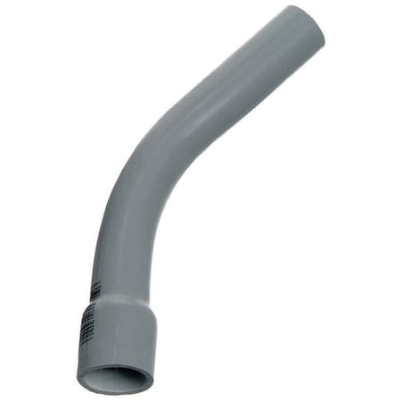 Carlon Conduit Fitting Elbow, 2-1/2 in, PVC, PVC Coated, Gray UA7AKB-CAR