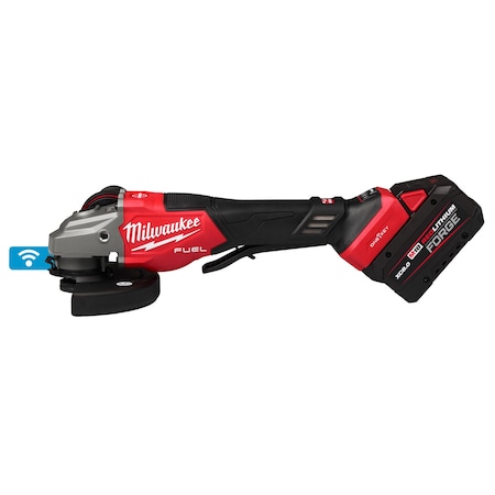 Milwaukee Tool M18 FUEL 4-1/2"-6" Variable Speed Braking Grinder, Paddle Switch w/ ONE-KEY Kit 3672-22