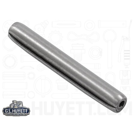 Huyett Coiled Spring Pin, Heavy Duty, 420 Stainless Steel, 0.078 in Dia x 0.562 in Length SPCSP-078-0562H