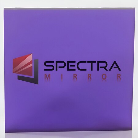 Spectra Mirror 24''X24'', 1/8'' Thick, Purple Acrylic Color Mirror. Sizes Cut Nominal +/-1/8'' 3M1020F2424