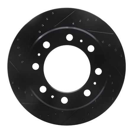 Dynamic Friction Co DFC Brake Rotor - Drilled and Slotted - Black 633-40118L