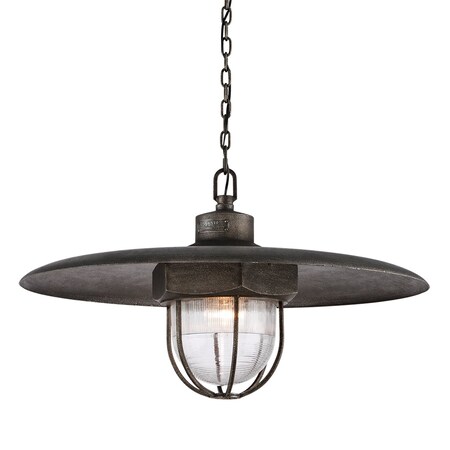 Troy Lighting Acme 1 Light Pendant 32 In. Aged Pewter F3898-APW