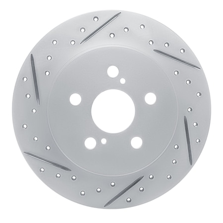 Dynamic Friction Co DFC Geoperformance Rotor - Drilled and Slotted 830-76156L